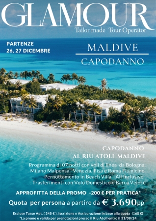 MALDIVE Capodanno 