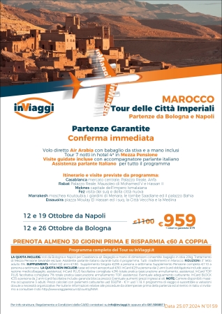 MAROCCO Tour delle Città Imperiali 